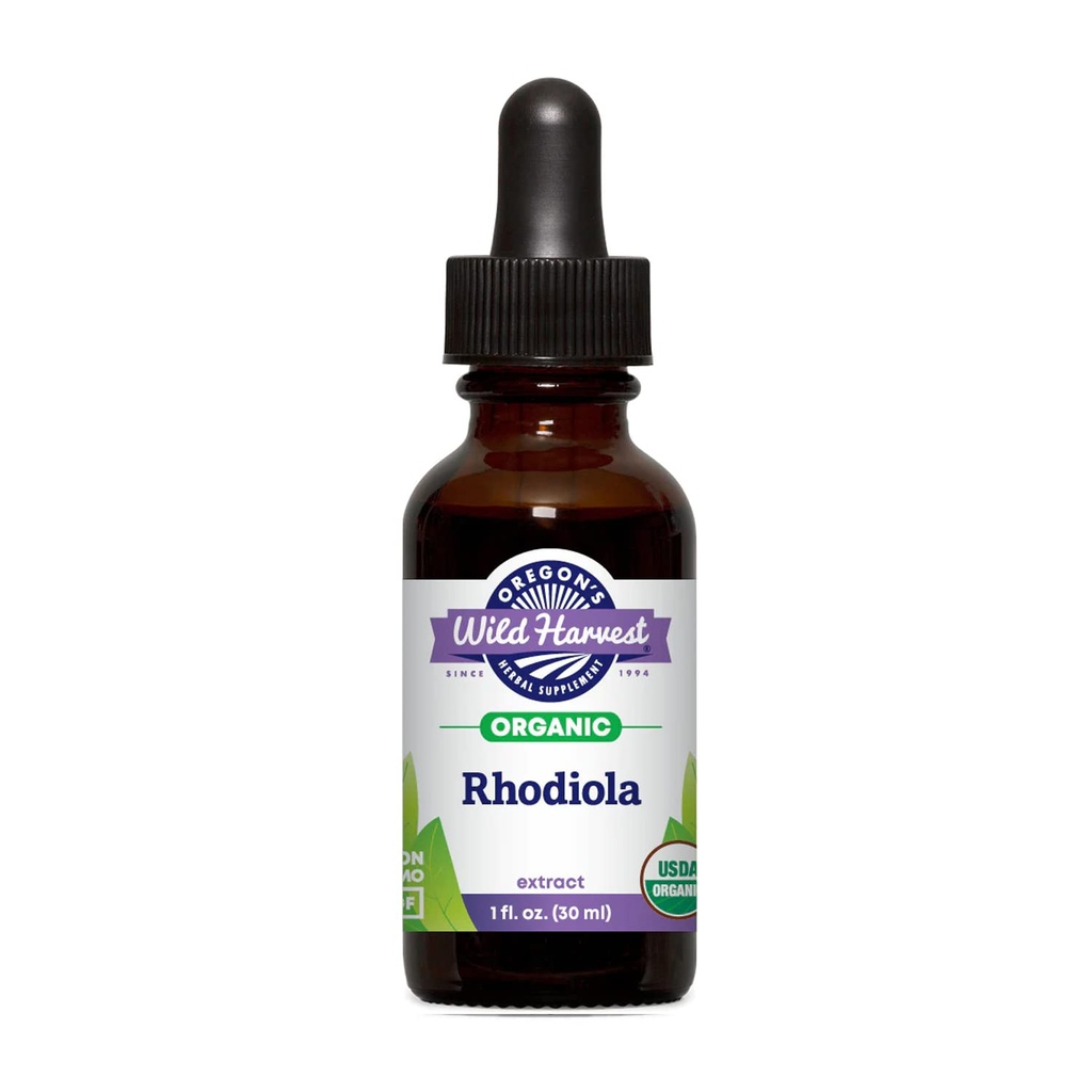 Oregon's Wild Harvest 1:5 Organic Rhodiola Extract, 1 Fluid Ounce