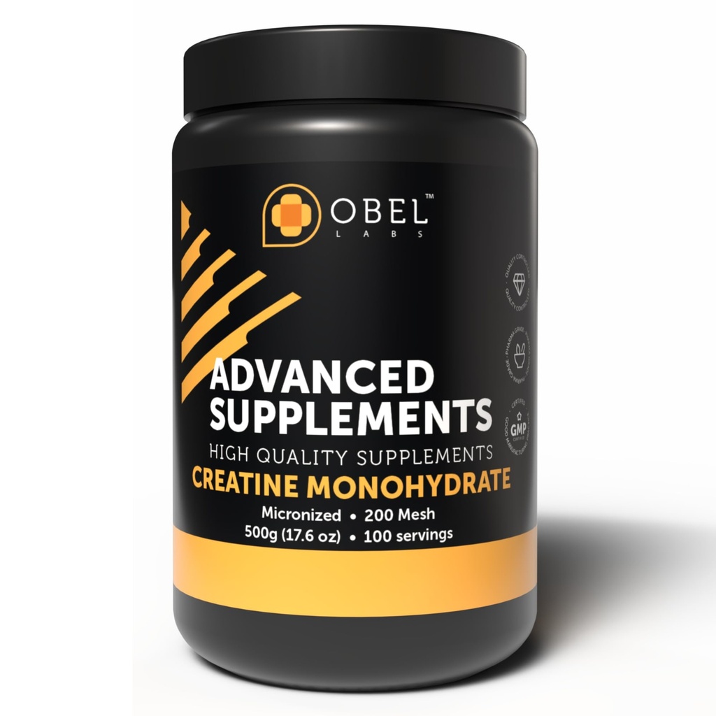 obel Creatine Monohydrate (Micronized) 500g (17.6 oz)