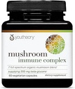 Teoría Mushroom Complejo Immune - Vegan Immune Support Suplemento* - Organic Mushroom Blend with Chaga, Cordyceps, Lion's Mane, Maitake &amp; More - 60 Vegetarian Capsules