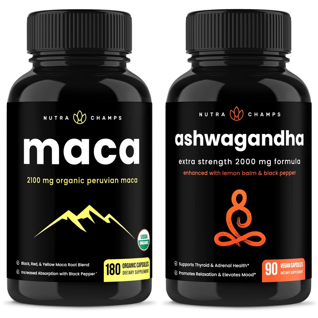 NutraChamps Maca and Ashwagandha Bundle
