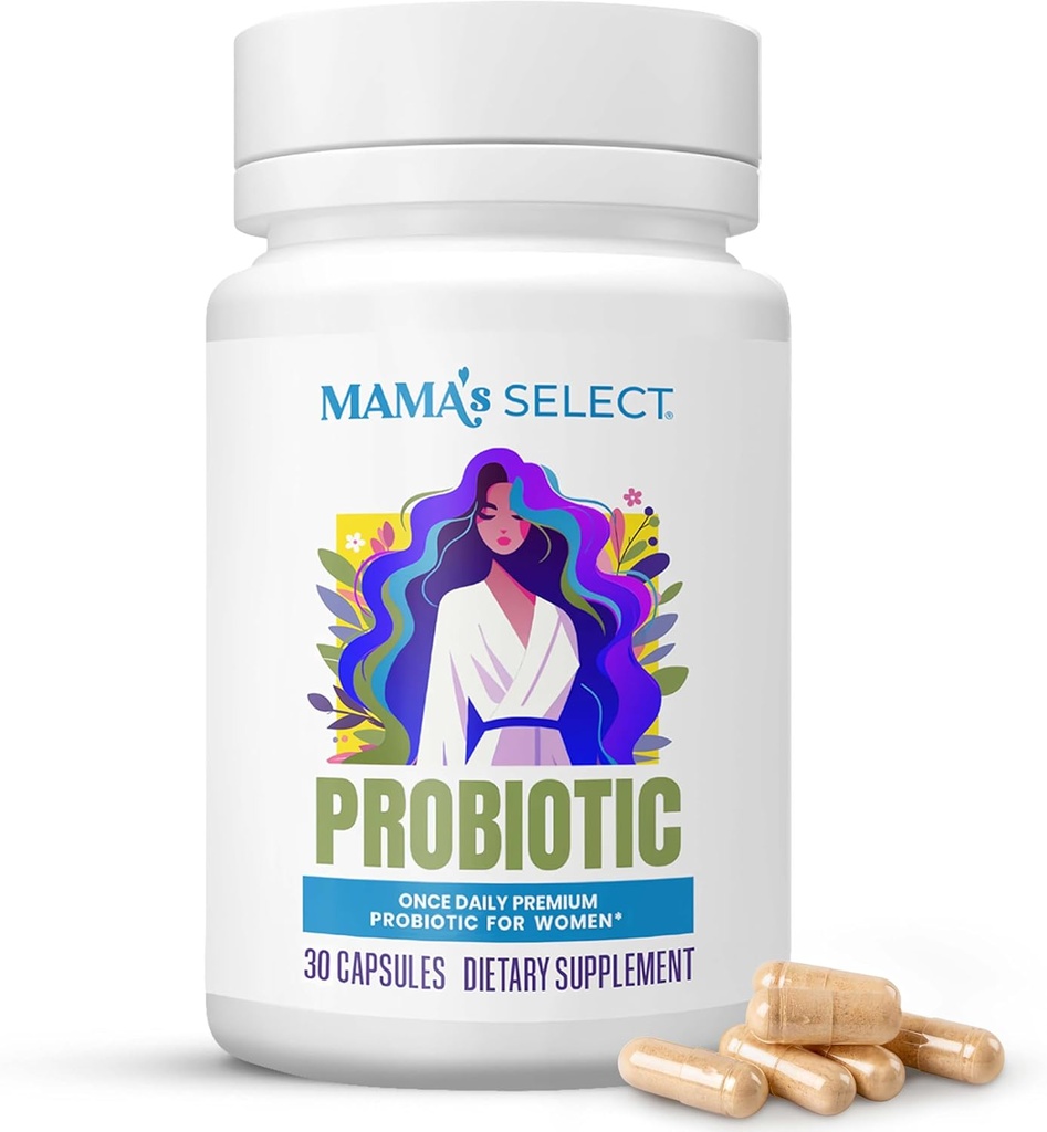 Probióticos prenatales para mujeres embarazadas – Embarazo, Postnatal &amp; Postparto Apoyo – Lactación de ayudas, lactancia materna, Digestión, Enfermedad de la mañana, Microbioma del bebé – 30 cápsulas