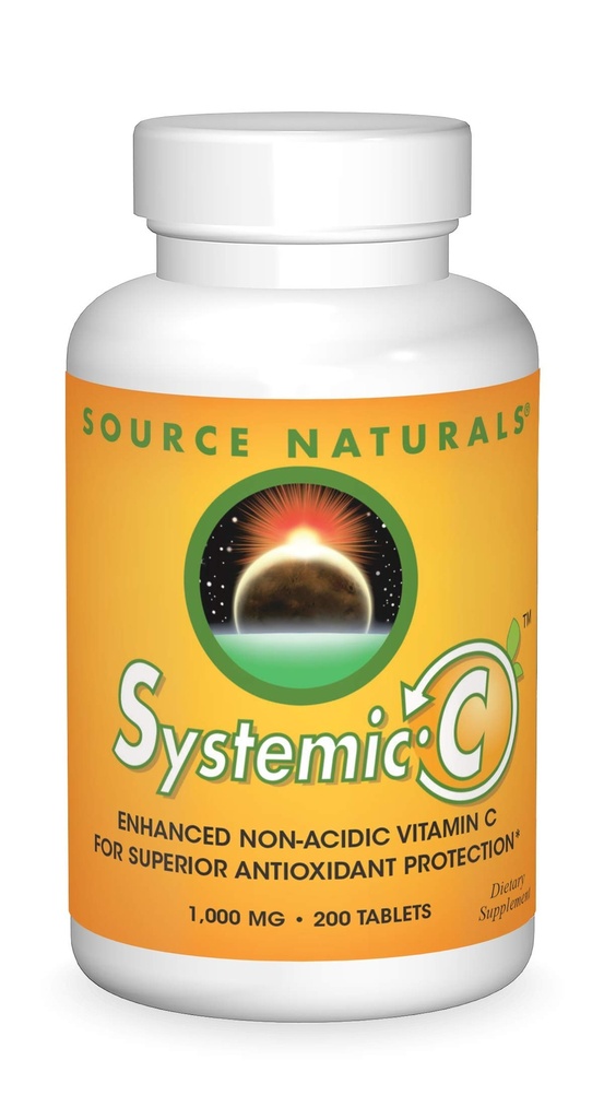 Source Naturals Systemic C, 1000mg - 200 Tablets