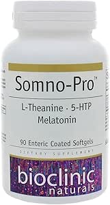 Bioclinic Naturals, Somno-Pro 90 geles con Melatonina, 5HTP y L-Theanine