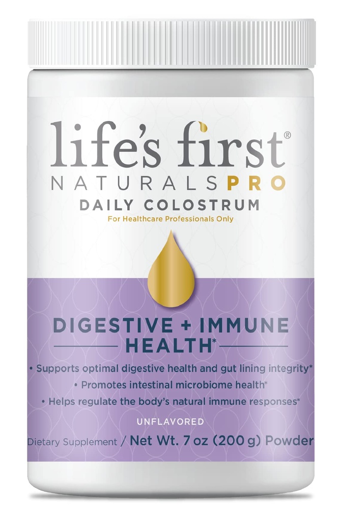 Life's First Naturals Pro Extra Strength Digestive + Immune Colostrum Powder for Adults