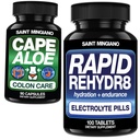 Electrolyte Tablets 100 Capsules - with - Aloe Vera Capsules 90 Caps