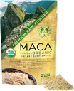 Zen Spirit Maca Root Powder Organic - Peruano Root Premium Grade Superfood (Raw) - USDA & Vegan Certified - 1 Bag (8oz) - Perfecto para el desayuno, Smoothies, Baking & Ice Cream.