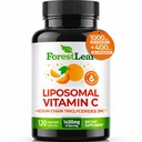 ForestLeaf Liposomal Vitamina C 1000mg Capsules ← Alta Dose Vitamina C Liposomal Suplemento w Coconut Oil Fatty Acids ← Fast Absorption ← Immune Support, Antioxidant, Collagen Production  120 Vegan Cap