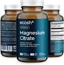 Liposomal Magnesium Citrate Capsules — High Absorption Magnesium Suplemento para el estreñimiento, sueño, calambres musculares " Recovery TEN High Potency Mg TEN Easy to Swallow Veg Capsules ← Non-GMO tención 90 ct
