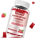 2 Pack Liver Cleanse Detox and Repair Gummies - Silymarin Milk Thistle Suplemento con Artichoke, Dandelion y Elderberry - Liver Support Suplemento - 120 Raspberry Flavored Gummies