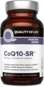 Calidad de vida Powerful CoQ10 Sustained Released MicroActive Supplement for Enhanced Absorption, 100 mg de Per Capsule Supports Immune, Energy - 60 Vegetable Capsules