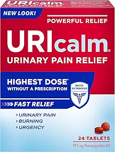 Uricalm Max - Maximum Strength - Prompt Relief of UTI Pain, Burning, Urgency & Aumento de frecuencia - 24 conteo