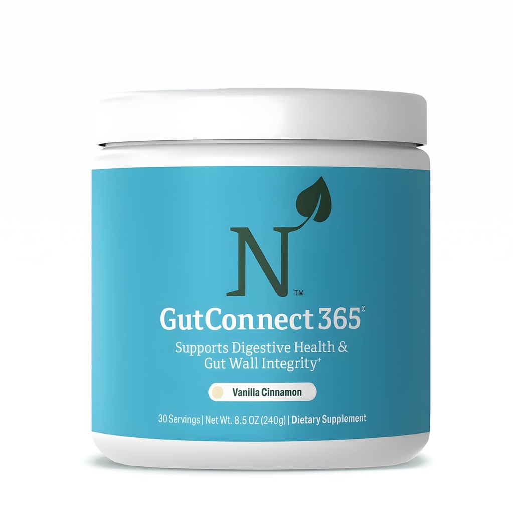 GutConnect 365 Gut Health Superfood Powder | Formulated With Slippery Elm Bark & L Glutamine | Vegan Certified | Allergen Free | Non-GMO | Soy Free | Made in the USA | 30 Servings – Vanilla Cinnamon | Slippery Elm Bark & L Glutamine, Vegan Certified, Allergen Free, Non-GMO, Made in the USA