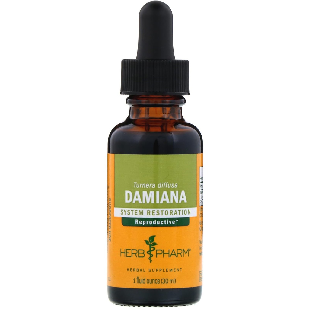 Herb Pharm Damiana Extract for Reproductive System Support - 1 Ounce