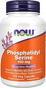 Ahora Suplementos, Phosphatidyl Serine 100 mg, 120 Veg Capsules