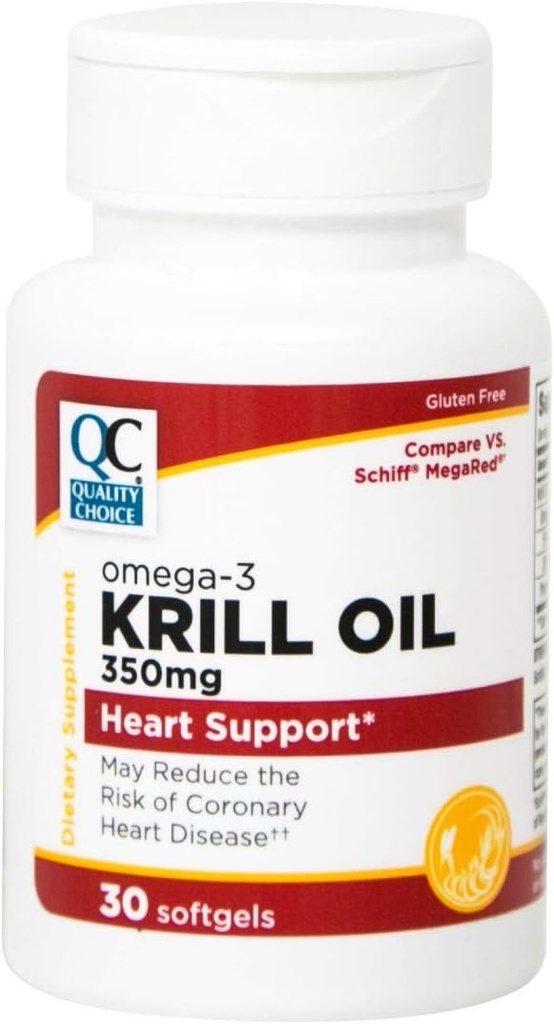 Calidad Elección Krill Oil 350 Mg Softgels 30Ct