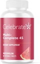 Celebrar Vitaminas Multi-Completa Chewables, 45 mg de Hierro – Multivitamina Bariat diaria para la cirugía de gastrectomía y derivación gástrica Pacientes – Vitaminas esenciales y minerales - Melón (180 Tabletas)