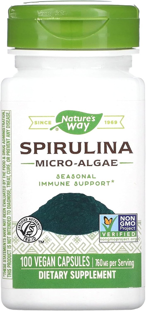 Camino de la Naturaleza Spirulina Micro-Algae 380 mg 100 Veg Caps