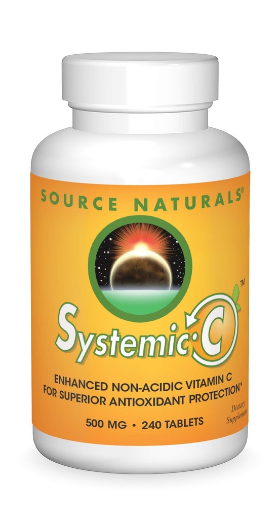 Source Naturals Systemic C, 500mg - 240 Tablets