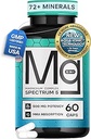 Spectrum 5 Magnesium tención 5-in-1 Complex + 72 Trace Minerals for Enhanced Absorption ← Irish Sea Sourced ← 500mg per Serving ← Made in USA, Third Party Tested, GMP Certified