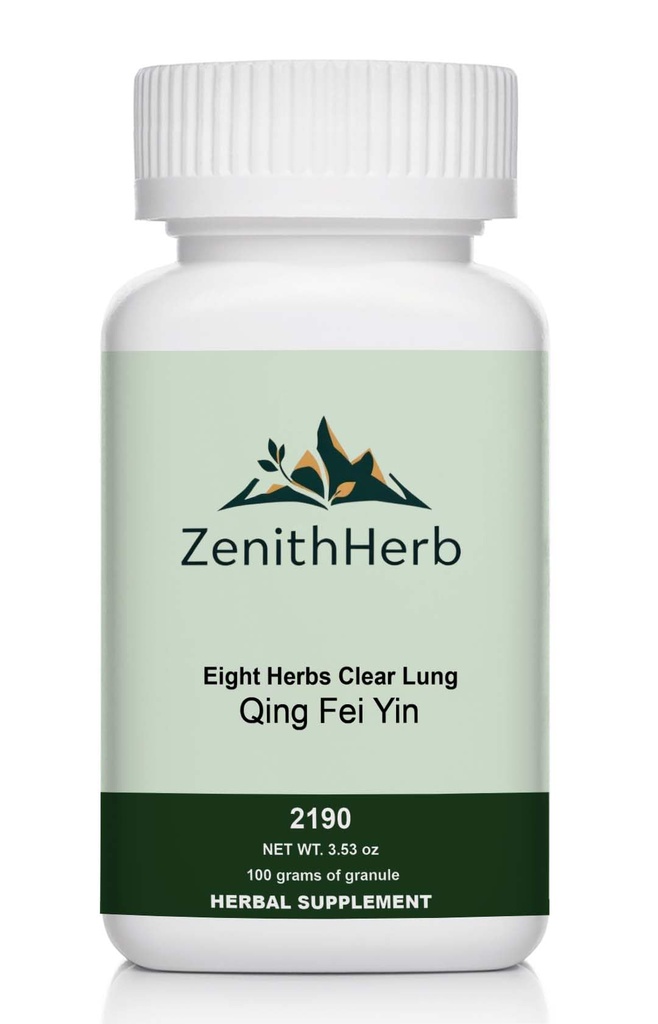 ZenithHerb-Qing Fei Yin/Eight Herbs Clear Lung, Granule, 100 Grams/Bottle