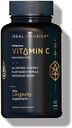 Ideal Infusión entera Complejo de vitamina C: 675 mg Vitamina orgánica C de Oranges y Acerola Berries con Bioflavanoides Naturales Basados en Alimentos (60 Servimientos) Vitamina C, Vegan, No GMO