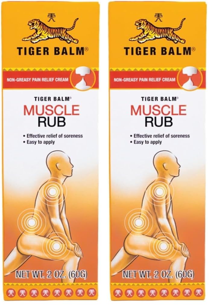 Tiger Balm Muscle Rub, 2 oz – Packaging May Vary (Pack of 2)