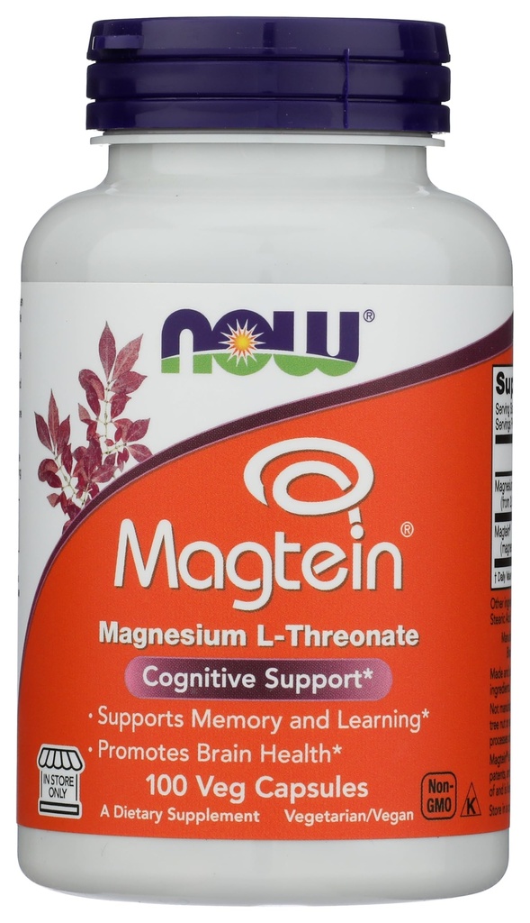 Now Foods Magtein 100 Vegetarian Capsules