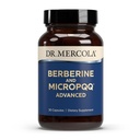 Dr. Mercola Berberine y MircoPQQQ Avanzados - Ofertas Metabólico, Mitocondrial, Cerebro &amp; Immune Soporte - GMO-Free, Gluten-Free &amp; Soy-Free - 30 Capsules (30 Servimientos)