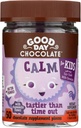 Buen día Chocolate Suplemento de calma natural para niños, mezcla de camuflaje, L-Theanine, comercio justo y chocolate no transgénico, 50 piezas