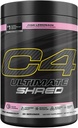 Cellucor C4 Ultimate Shred Pre Workout Powder, Metabolismo Suplemento con Cayenne Extract+300mg Caffeine+TeaCrine+Dynamine - Pink Lemonade, 20 Servimientos