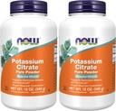 AHORA Suplementos, Polvo de Citrato de Potasio, soporta equilibrio electrolito y pH normal*, Mineral esencial, 12 onzas (Pack of 2)
