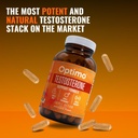 Optimo Turbo Boost Stacker - Maximice su testosterona con soporte de testosterona overdrive y DHEA +Bioperine