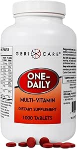 GeriCare Tablas Multi-Vitamin de un día Suplemento dietético, 1000 Cuenta (Pack of 1)
