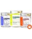 Cheers Super Combo Silencioso Restaurar + Proteger + Hydrate Silencio Se siente mejor después de beber, apoyar su hígado, " Rehydrate TEN DHM, L-Cysteine, Electrolytes TEN 12 Doses Restaurar " Hydrate, 30 Doses Proteger