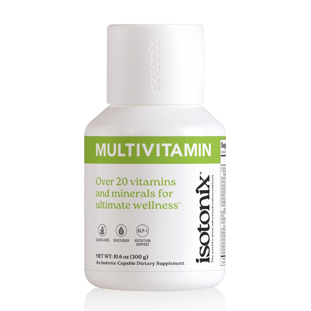 Isotonix Multivitamin Powder Without Iron – Methylated B Vitamins, Antioxidant & Mineral Support – Fast-Mix Isotonic Delivery – Vegetarian, Gluten-Free, Non-GMO – Natural Fruit Flavor – 90 Servings