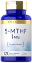 Carlyle 5-MTHF L Methylfolate 1mg | 120 Capsules | Non-GMO & Gluten Free Supplement | Premium Quality