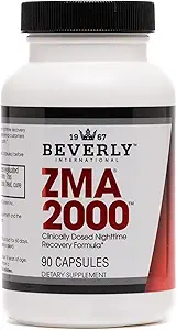 Beverly International ZMA 2000, 90 Capsules. La Fórmula de BI está diseñada para mejorar la fuerza muscular, la resistencia, el apoyo al sistema inmunitario y el entrenamiento de puestos de recuperación. Zinc Magnesio Aspartato + Vitamina B6