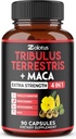 Zolotus Premium Tribulus Terrestris Capsules - Combinado con Ashwagandha, Panax Ginseng &amp; Maca - 90 Cuentas para 3 meses