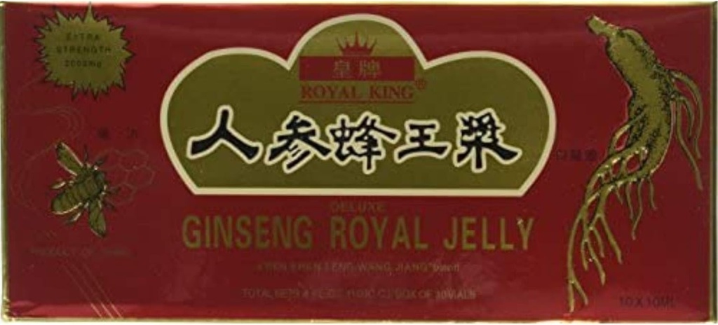 GINSENG PRODUCTOS Ginseng " Royal Jelly in A Honey Base 10 Vial, 0.02 Libra