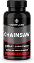 Chainsaw por Vigor Labs (30 Capsules), apoya la firmeza, la resistencia y la resistencia, suplemento dietético para el flujo de sangre (Made en EE.UU.)