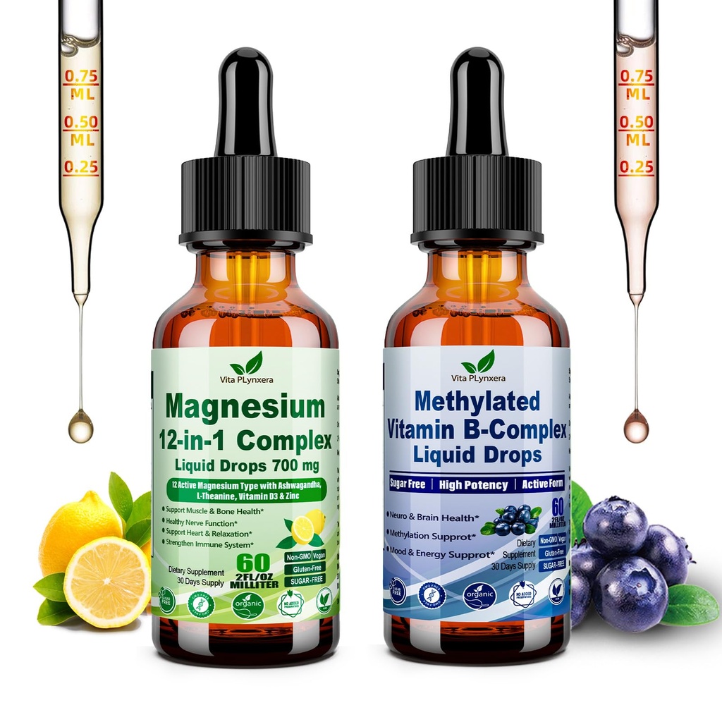 Energy & Calm Balance Bundle: Magnesium Complex & Methyl B Drops