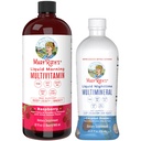 MaryRuth's Liquid Morning Multivitamin Raspberry (32oz) " Liquid Nighttime Multimineral Coconut (15.22oz) ← Sugar-Free, No Melatonin ← Vegan, Non-GMO ← Soporta sueño, belleza y salud general