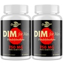 DIM para hombres 750MG – Balance hormonal, Apoyo estrógeno para hombres, Suplemento DIM, Detox, Vitality &amp; Fitness Performance–Chrysin &amp; Black Pepper Extract, 60 cápsulas (2 botella)