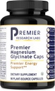 Premier Research Labs Magnesium Glycinate Supplement - Pure Magnesium, High Absorption, Supports Sleep Quality, Chelated, Vegan, Third Party Tested, Premier Energy Support - 90 Capsules