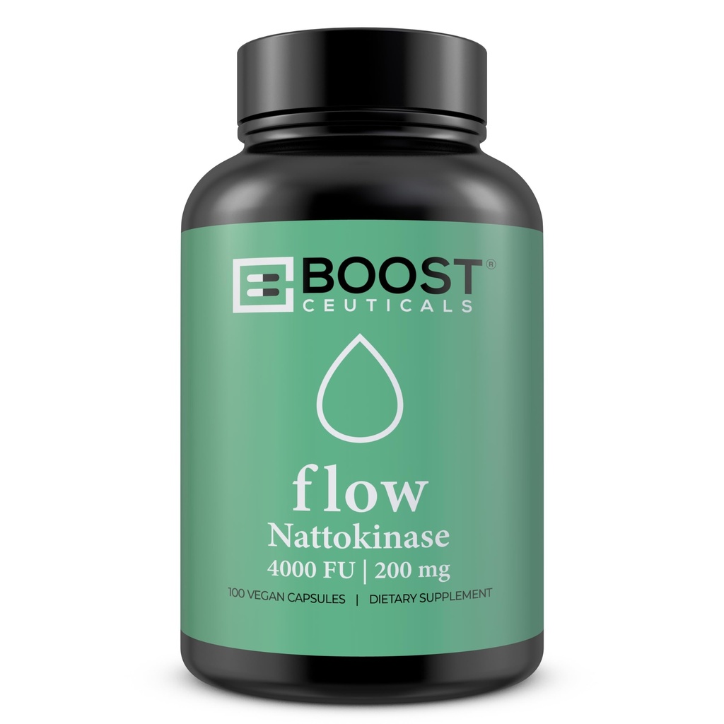 Nattokinase 4000 FU 100 Capsules | Vegan No K2 No Fillers | Clean Enzyme for Circulation & Blood Thinner & Blood Flow Support | BoostCeuticals