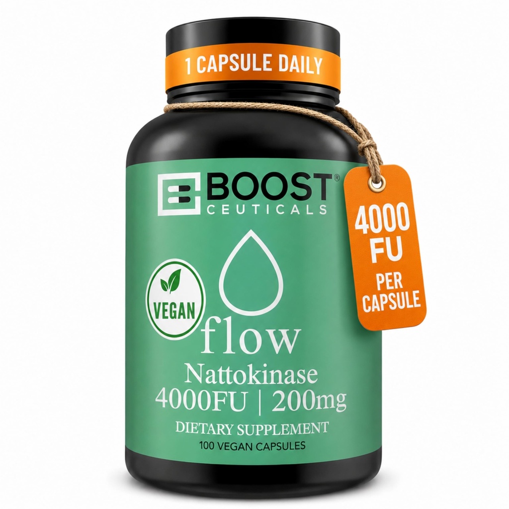 Nattokinase 4000 Fu 200mg - Vegan No Stearates Gluten Gratis - Puro Sangre Natural Thinner &amp; Blood Flow Suplemento - 100 cápsulas / 100 días de suministro