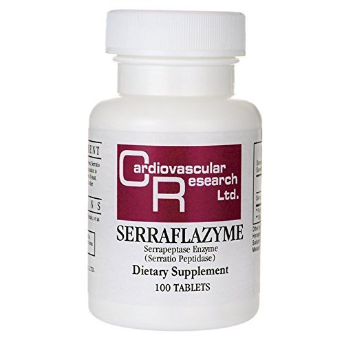 Cardiovascular Research Serraflazyme Serrapeptase Enzyme 100 Tabs by Ecological Formulas/Cardio Research