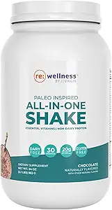 Reignite Wellness by JJ Virgin peru Chocolate Paleo-Inspired All-in-One Shake TEN Gluten Free + Dairy Free Protein Powder ← Contiene 20G de Beef Protein con vitaminas, minerales, Aminoácidos Silencio 30 Serviciones