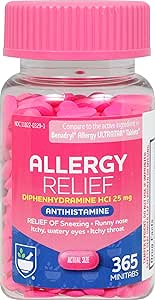 Rite Aid Antihistamine Allergy Relief with Diphenhydramine - 25mg, 365 Count