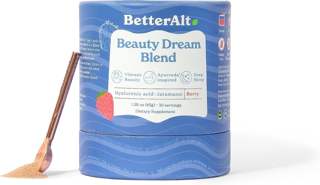 Mejor Alt Beauty Dream Blend 45 g (30 Servings) Silencio con Chamomile, Ácido Hialurónico  habit for Restful Sleep